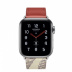 Apple Watch Series 5 Hermès // 40мм GPS + Cellular // Корпус из нержавеющей стали, ремешок Single Tour из кожи Swift цвета Brique/Béton 