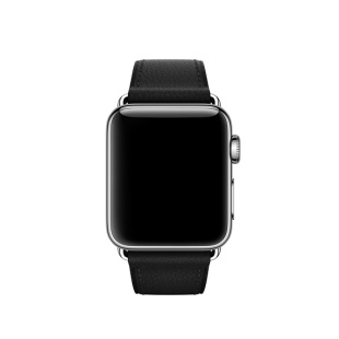 38/40мм Кожаный ремешок чёрного цвета с классической пряжкой для Apple Watch