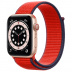 Apple Watch Series 6 // 44мм GPS + Cellular // Корпус из алюминия золотого цвета, спортивный браслет цвета (PRODUCT)RED Apple Watch Series 6 // 44мм GPS + Cellular // Корпус из алюминия золотого цвета, спортивный браслет цвета (PRODUCT)RED