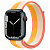Купить Apple Watch Series 7 // 45мм GPS + Cellular // Корпус из алюминия цвета «тёмная ночь», спортивный браслет цвета «спелый маис/белый»