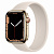 Купить Apple Watch Series 7 // 45мм GPS + Cellular // Корпус из нержавеющей стали золотого цвета, монобраслет цвета «сияющая звезда»