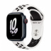 Apple Watch Series 8 // 41мм GPS + Cellular // Корпус из алюминия цвета "темная ночь", спортивный ремешок Nike цвета "чистая платина/чёрный"