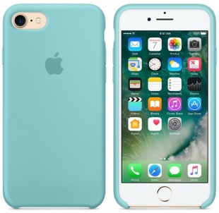 Силиконовый чехол для iPhone 7/8, цвет «синее море», оригинальный Apple, оригинальный Apple