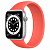 Купить Apple Watch Series 6 // 44мм GPS // Корпус из алюминия серебристого цвета, монобраслет цвета «Розовый цитрус»