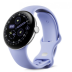 Google Pixel Watch 4 Wi-Fi, серебристый корпус 41 mm, спортивный ремешок лилового цвета (Iris)