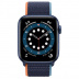 Apple Watch Series 6 // 40мм GPS + Cellular // Корпус из алюминия синего цвета, спортивный браслет цвета «Тёмный ультрамарин»