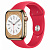 Купить Apple Watch Series 8 // 45мм GPS + Cellular // Корпус из нержавеющей стали золотого цвета, спортивный ремешок цвета (PRODUCT)RED