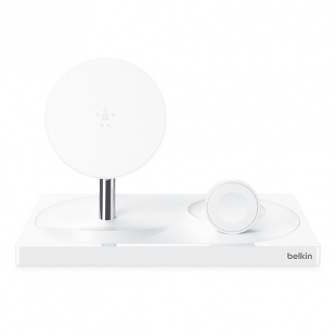 Док-станция Belkin Boost для беспроводной зарядки iPhone, Apple Watch и AirPods (White/Белый)