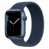 Apple Watch Series 7 // 45мм GPS // Корпус из алюминия синего цвета, плетёный монобраслет цвета «синий омут»