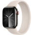 Apple Watch Series 9 // 41мм GPS+Cellular // Корпус из нержавеющей стали графитового цвета, монобраслет цвета "сияющая звезда"