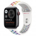 Apple Watch SE // 40мм GPS + Cellular // Корпус из алюминия цвета «серый космос», спортивный ремешок Nike радужного цвета (2020)