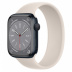 Apple Watch Series 8 // 45мм GPS // Корпус из алюминия цвета "темная ночь", монобраслет цвета "сияющая звезда"