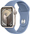 Купить Apple Watch Series 9 // 45мм GPS // Корпус из алюминия цвета "сияющая звезда", спортивный ремешок цвета "синяя зима"