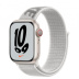 Apple Watch Series 7 // 41мм GPS + Cellular // Корпус из алюминия цвета «сияющая звезда», спортивный браслет Nike цвета «снежная вершина»