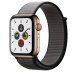 Apple Watch Series 5 // 40мм GPS + Cellular // Корпус из нержавеющей стали золотого цвета, спортивный браслет цвета «тёмный графит» Apple Watch Series 5 // 40мм GPS + Cellular // Корпус из нержавеющей стали золотого цвета, спортивный браслет цвета «тёмный графит»