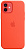 Силиконовый чехол MagSafe для iPhone 12, цвет «солнечный апельсин»