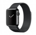 Apple Watch 38 мм, нержавеющая сталь цвета «чёрный космос», миланский сетчатый браслет цвета «чёрный космос»