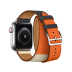 38/40 мм Ремешок Hermès Double Tour из кожи Swift цвета Indigo/Craie/Orange для Apple Watch Hermès 38/40 мм Ремешок Hermès Double Tour из кожи Swift цвета Indigo/Craie/Orange для Apple Watch Hermès