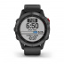 Мультиспортивные часы Garmin Fenix 6 Pro (47mm) Solar, серый стальной корпус, черный силиконовый ремешок