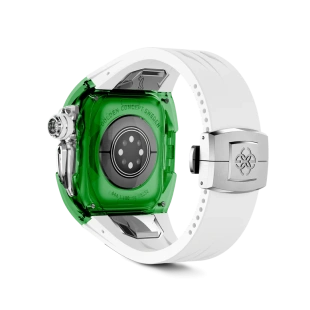 Корпус Golden Concept для Apple Watch, 46 мм, Racing Sport Edition Transparent, Sapphire Green