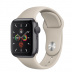 Apple Watch Series 5 // 44мм GPS + Cellular // Корпус из алюминия цвета «серый космос», спортивный ремешок бежевого цвета