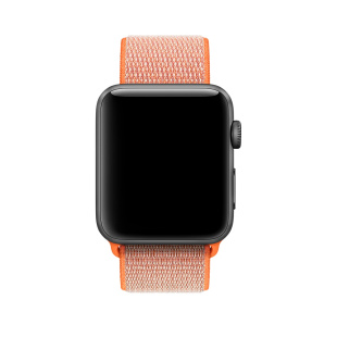 38/40мм Ремешок из плетёного нейлона цвета «оранжевый шафран» для Apple Watch