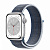 Купить Apple Watch Series 8 // 41мм GPS // Корпус из алюминия серебристого цвета, спортивный браслет цвета "синий шторм"