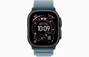 Apple Watch Ultra 3 (2025) // 49мм GPS+Cellular // Корпус из черного титана, ремешок Alpine Loop светло-синего цвета