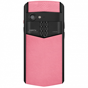 Vertu Aster P Gothic Titanium Peach Pink Lizard