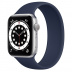 Apple Watch Series 6 // 40мм GPS // Корпус из алюминия серебристого цвета, монобраслет цвета «Тёмный ультрамарин»