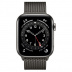 Apple Watch Series 6 // 44мм GPS + Cellular // Корпус из нержавеющей стали графитового цвета, миланский сетчатый браслет графитового цвета