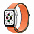 Купить Apple Watch SE // 40мм GPS // Корпус из алюминия серебристого цвета, спортивный браслет цвета «Кумкват» (2020)
