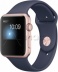 Apple Watch Series 1 42мм Корпус из алюминия цвета «розовое золото», спортивный ремешок тёмно‑синего цвета (MNNM2)