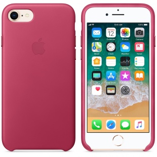 Кожаный чехол для iPhone 7/8, цвет «розовая фуксия», оригинальный Apple, оригинальный Apple