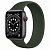 Купить Apple Watch Series 6 // 44мм GPS + Cellular // Корпус из алюминия цвета "серый космос", монобраслет цвета «Кипрский зелёный»