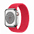 Купить Apple Watch Series 8 // 41мм GPS + Cellular // Корпус из нержавеющей стали серебристого цвета, плетёный монобраслет цвета (PRODUCT)RED