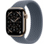 Apple Watch Series 11 // 42мм GPS+Cellular // Корпус из титана золотого цвета, плетеный монобраслет цвета "якорный синий"