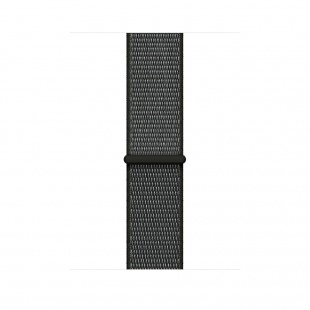 Apple Watch Series 3 // 38мм GPS + Cellular // Корпус из алюминия цвета «серый космос», ремешок из плетёного нейлона чёрного цвета (MQJT2)