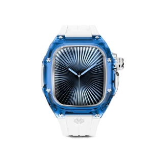 Корпус Golden Concept для Apple Watch, 46 мм, Racing Sport Edition Transparent, Sapphire blue