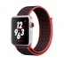 Apple Watch Series 3 Nike+ // 42мм GPS + Cellular // Корпус из серебристого алюминия, спортивный ремешок Nike черного цвета (MQLE2)