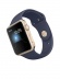 Apple Watch Sport 42 мм, золотистый алюминий, тёмно-синий спортивный ремешок