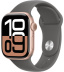 Apple Watch Series 10 // 46мм GPS // Корпус из алюминия цвета "розовое золото", спортивный ремешок цвета "каменный серый"