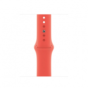 Apple Watch SE // 44мм GPS // Корпус из алюминия цвета «серый космос», спортивный ремешок цвета «Розовый цитрус» (2020)
