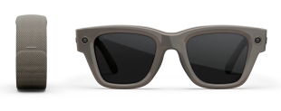 Умные очки Ray-Ban Display (Оправа песочного цвета, прозрачно-серые фотохромные линзы)