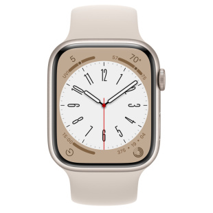 Apple Watch Series 8 // 41мм GPS // Корпус из алюминия цвета "сияющая звезда", монобраслет цвета "сияющая звезда"