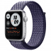 Apple Watch SE // 44мм GPS // Корпус из алюминия серебристого цвета, спортивный браслет Nike светло-лилового цвета (2020)