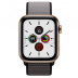Apple Watch Series 5 // 44мм GPS + Cellular // Корпус из нержавеющей стали золотого цвета, спортивный браслет цвета «тёмный графит»