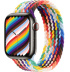 Apple Watch Series 9 // 41мм GPS+Cellular // Корпус из нержавеющей стали графитового цвета, плетёный монобраслет цвета Pride Edition