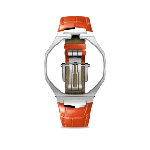 Аксессуары Golden Concept Royal Alligator для часов Swatch Royal Pop (Orange)