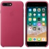 Кожаный чехол для iPhone 7+ (Plus)/8+ (Plus), цвет «розовая фуксия», оригинальный Apple